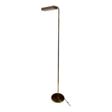Vintage floor lamp, solid brass and cream lacquered metal, Italy 1970s