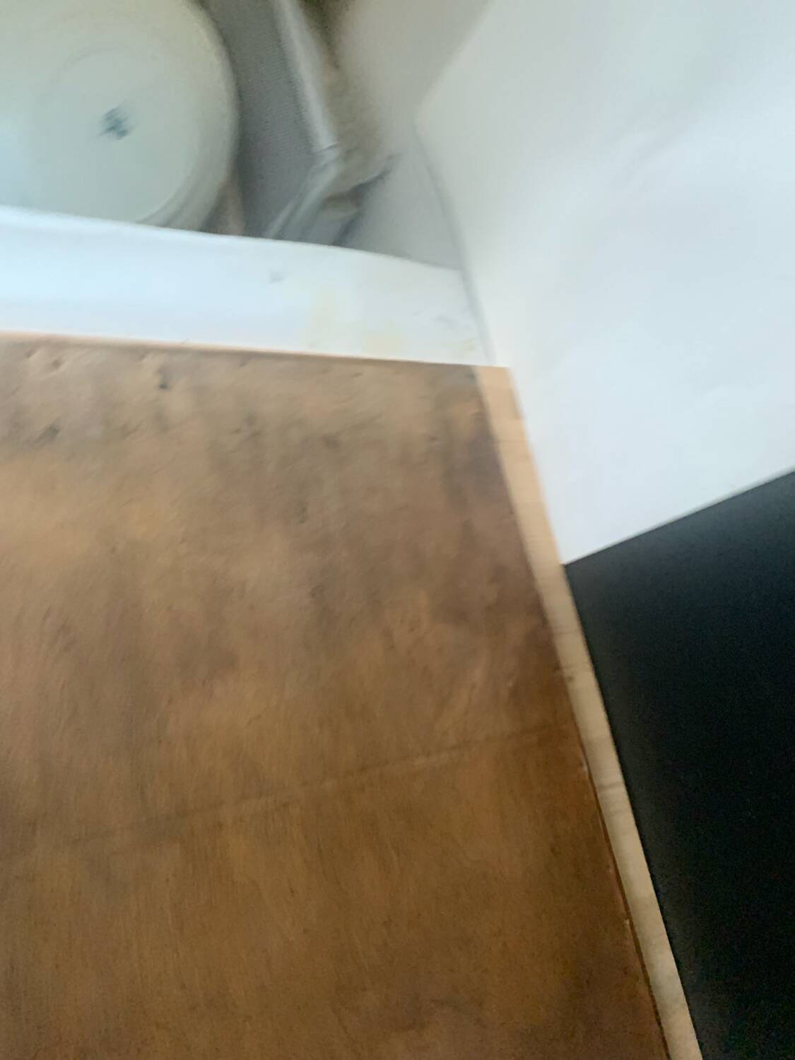 Old wooden frame mirror