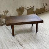 Brutalist oak coffee table