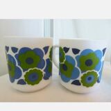 4 vintage Mugs Arcopal lotus