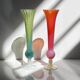 Lot de 2 vases irisés italiens MCM