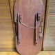 Table Basse Ancienne Guyane Bois Exotique Sculpté Pieds Pliables Vinta