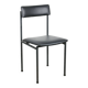 Vintage minimalist leatherette dining chair