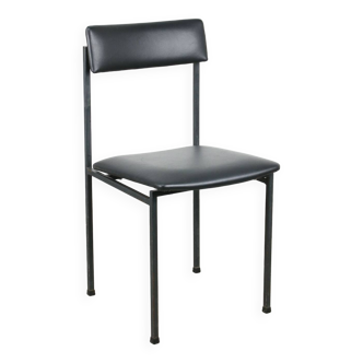 Vintage minimalist leatherette dining chair