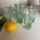 Set of 7 Biot cups in bubbled glass 1970