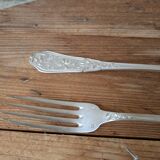 Ravinet d'Enfert silver plated fork and spoon set 84g
