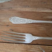 Ravinet d'Enfert silver plated fork and spoon set 84g