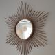 Miroir vintage en rotin 60x70cm