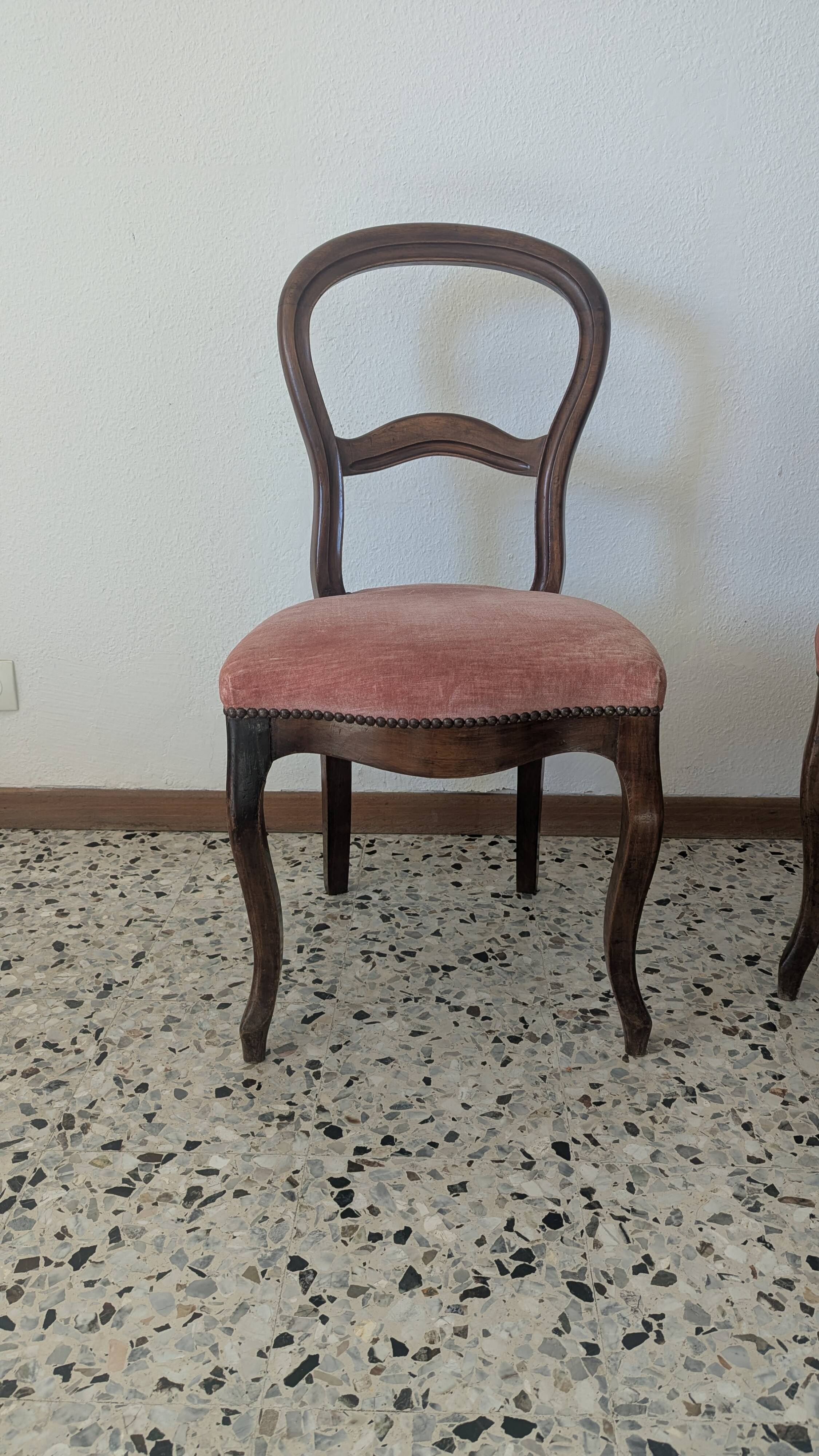 Pair of Louis Philippe style chairs