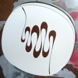 6 hollow plates of the Slalom service in porcelain 70s
