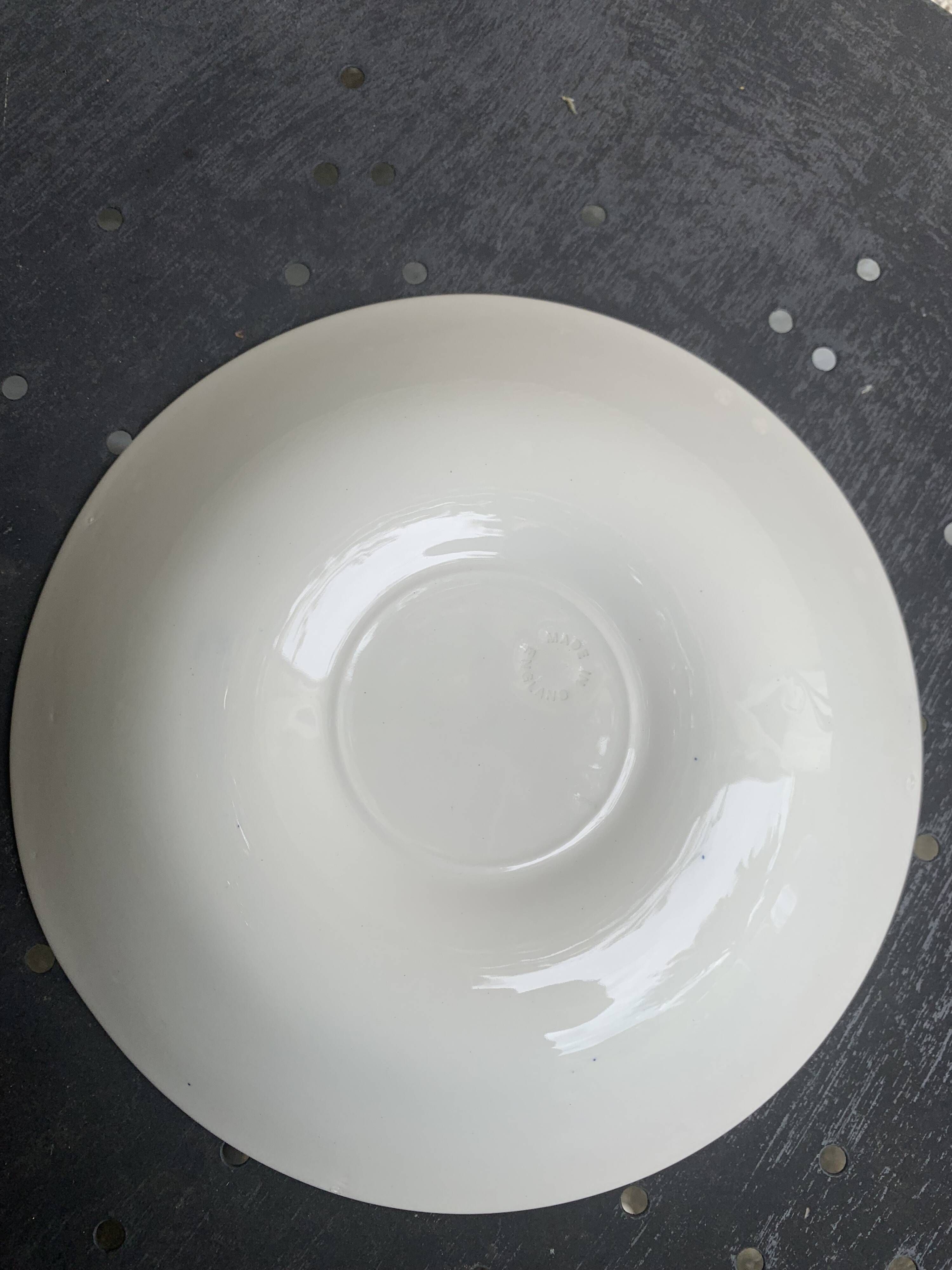 6 soup plates, Willow Churchill model, made in England, Asian landscape