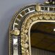 Large Mirror with Parcloses in Gilded and Blackened Wood, Napoleon III Style –