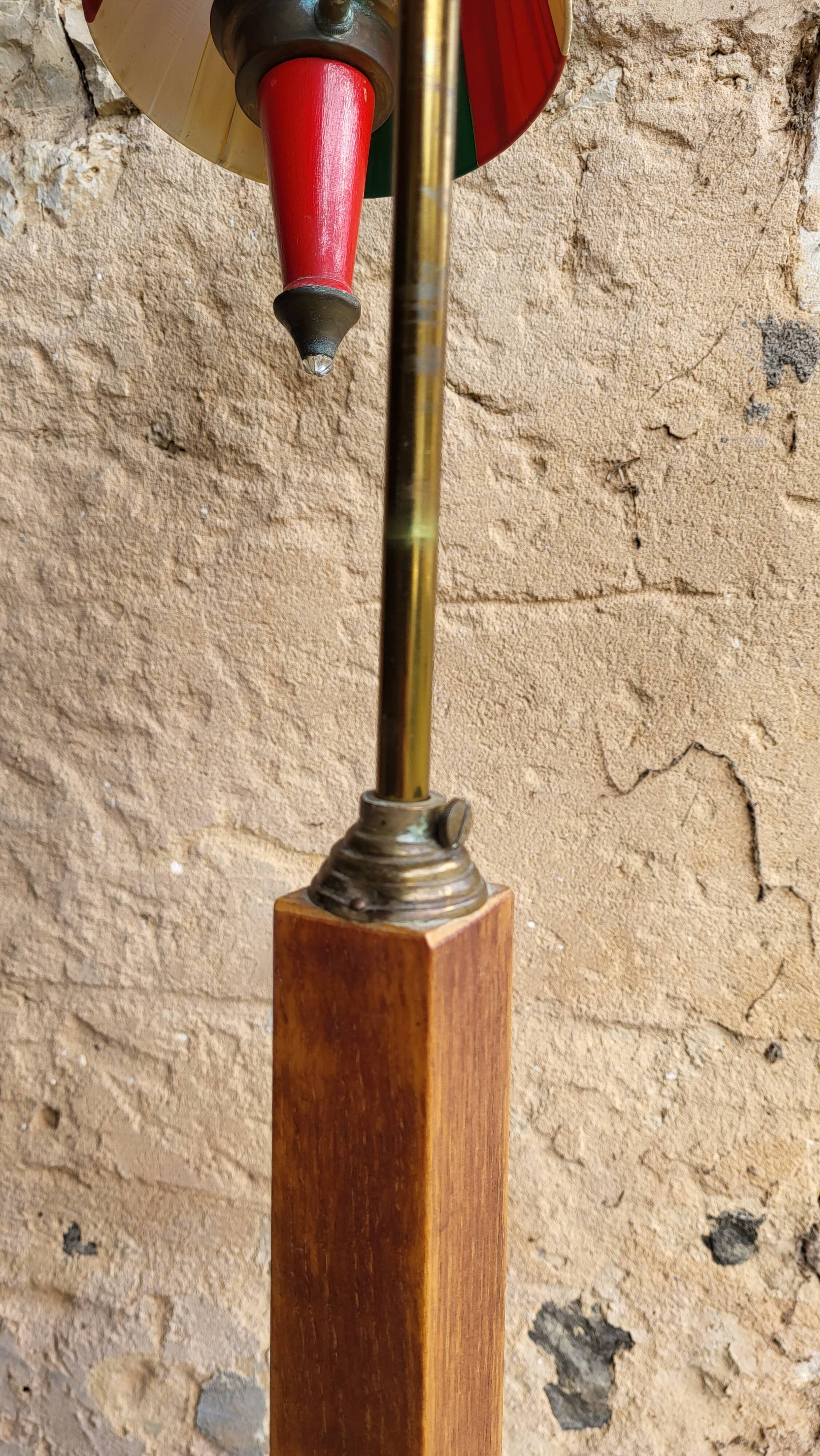 Lampadaire tablette 3 feux vintage années 50