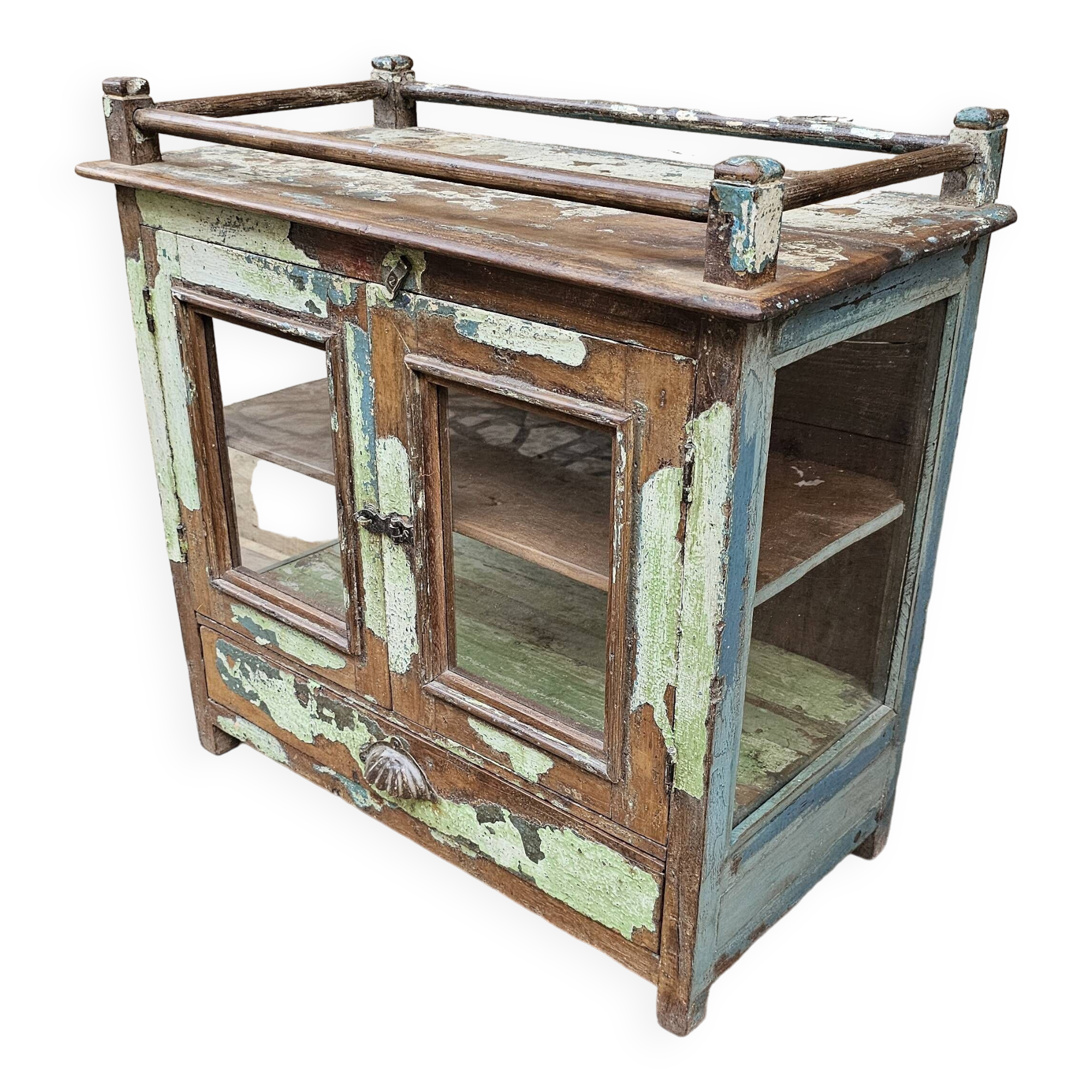 Antique Burmese teak cabinet