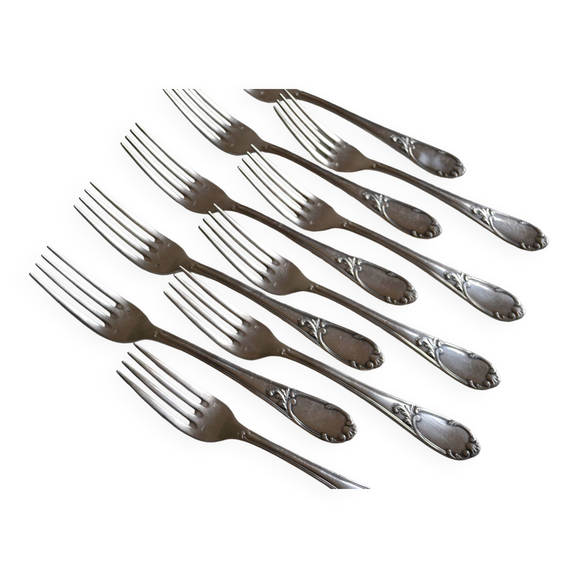 10 Frionnet François silver-plated table forks
