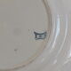 Old round dish in Terre de Fer Lunéville KG Marguerite