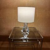 Vintage transparent glass lamp