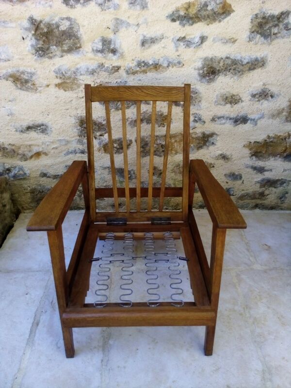 Armchair 50s style scandinavian 3 positions