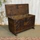 18th-century oak chest with Gothic decoration