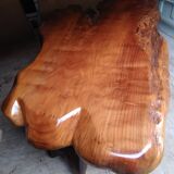 Brutalist table in sequoia