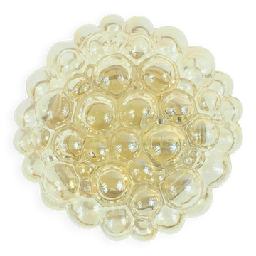 Mid Century Bubble Glass Ceiling Light H.Tynell For Limburg, Germany, 60s