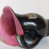Bicolor pitcher of the Norman Potteries of Louviers 50s