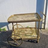 Rolling table, formica serving trolley