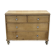 Nineteenth century Victorian chest of drawers in fir and glass buttons