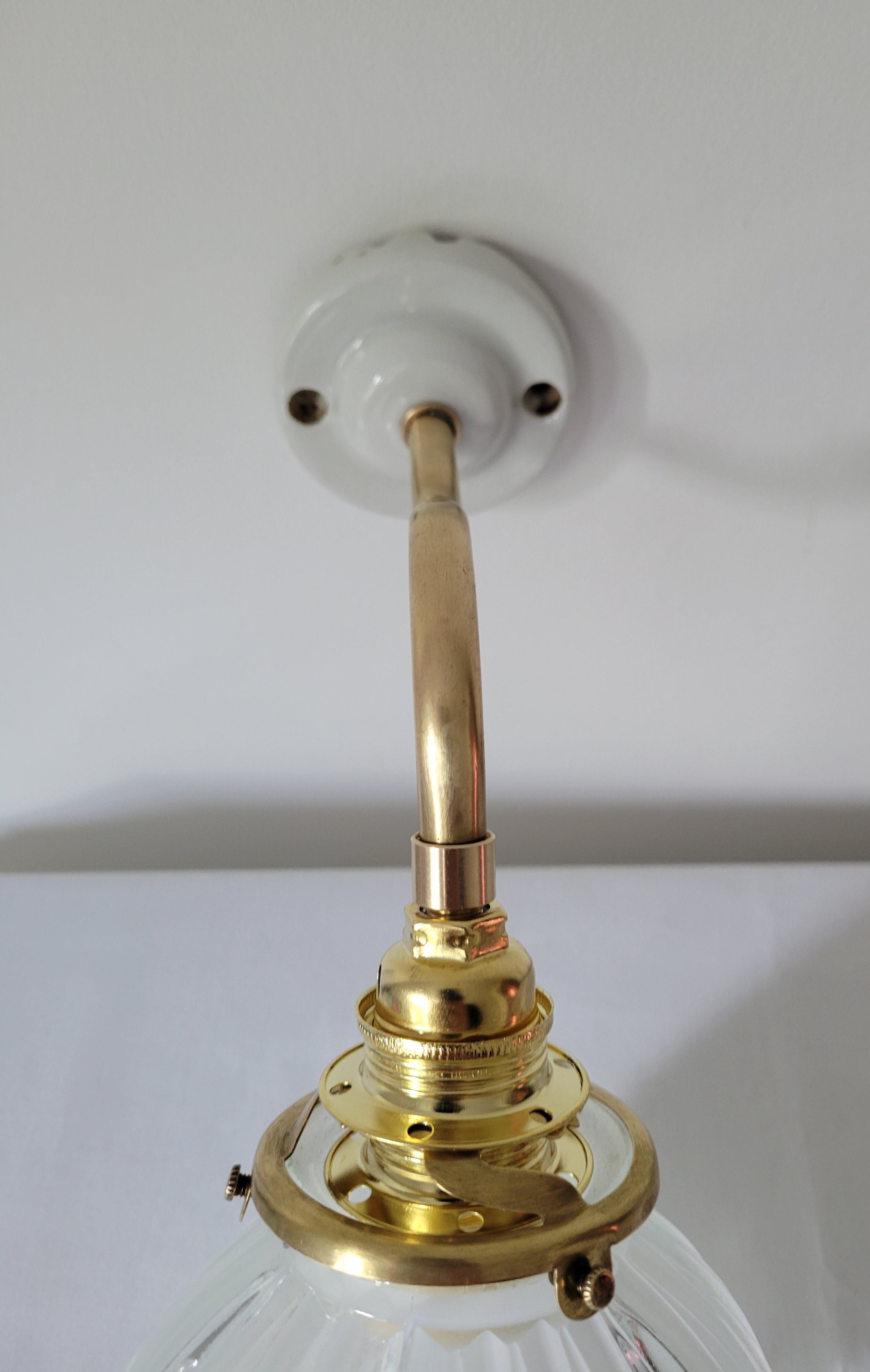 Holophane gooseneck wall lamp