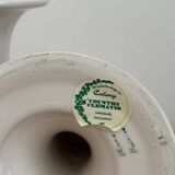 Pair of hand-painted English porcelain candlesticks