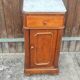 1900/1930 Marble / Louis Philippe style / Walnut / bedside table