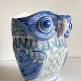 Cache-pot chouette vintage en porcelaine de Chine