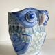 Vintage Chinese Porcelain Owl Planter