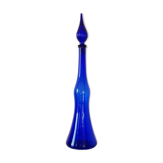 Bouteille, carafe italienne Empoli bleue