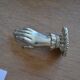 6 silver-plated menu holders A British production