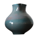 Varnished blue terracotta pitcher