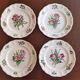 4 assiettes plates "Réverbère fin" KG Lunéville