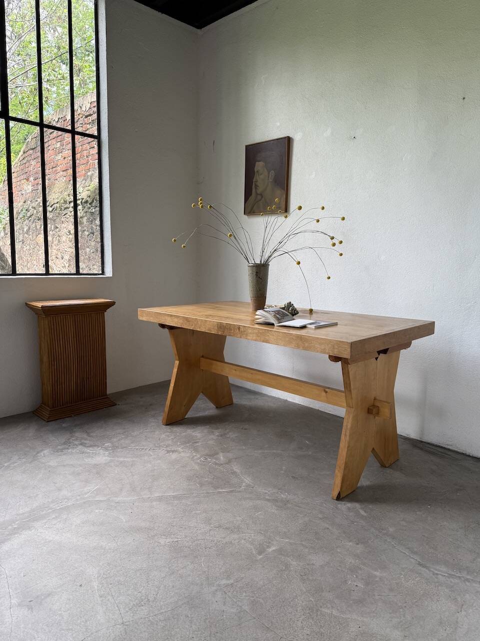 1950s beech mountain furniture table