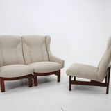 1970s modular three seater sofa by ton, czechoslovakia