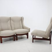 1970s modular three seater sofa by ton, czechoslovakia