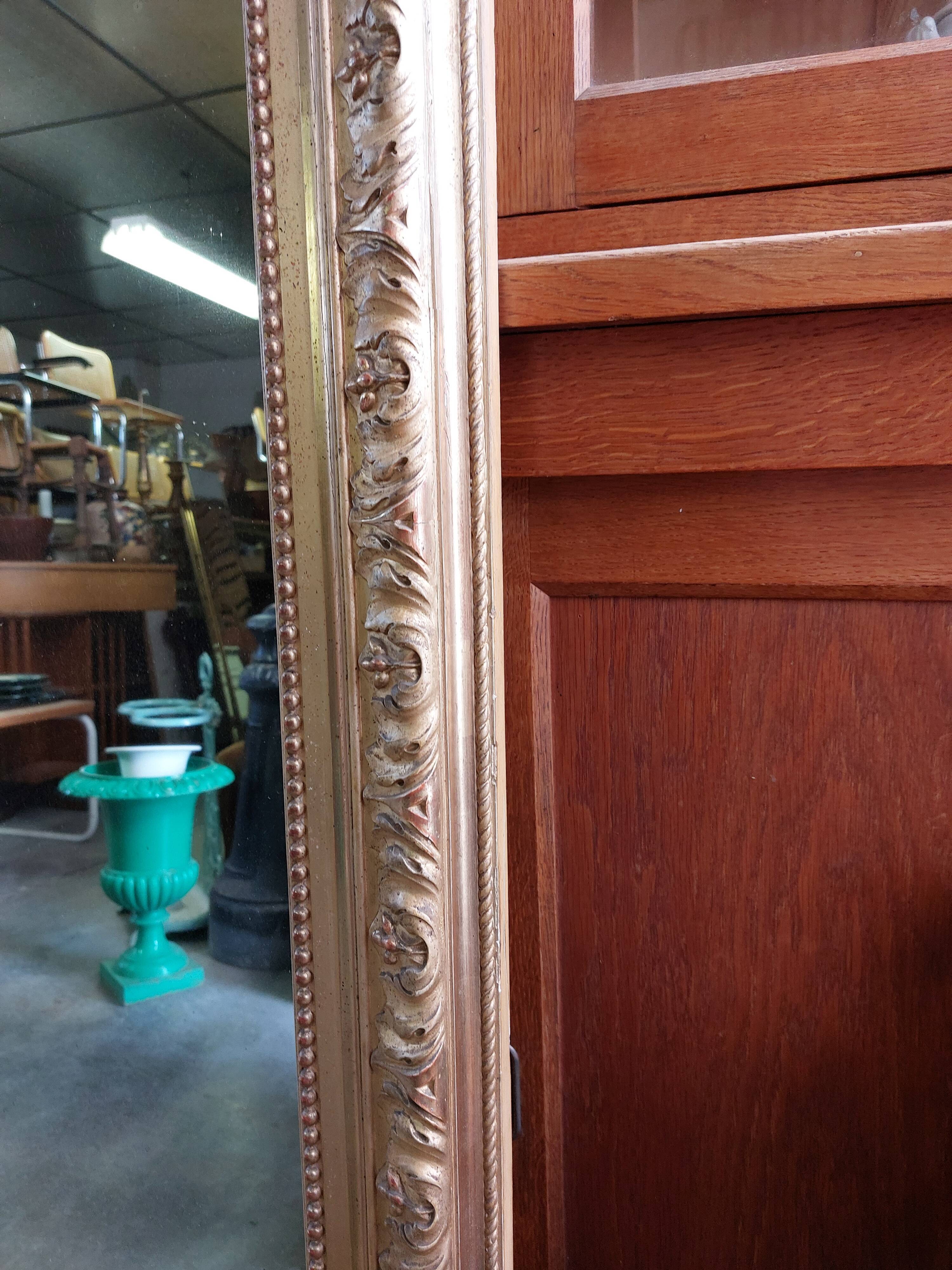 Louis XV mirror in gilded wood 19th century -1m63