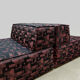 Vintage design modular sofa Cor 'Trio' Team Form AG 'Graphic dessin'