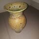 Vintage lava effect ceramic vase