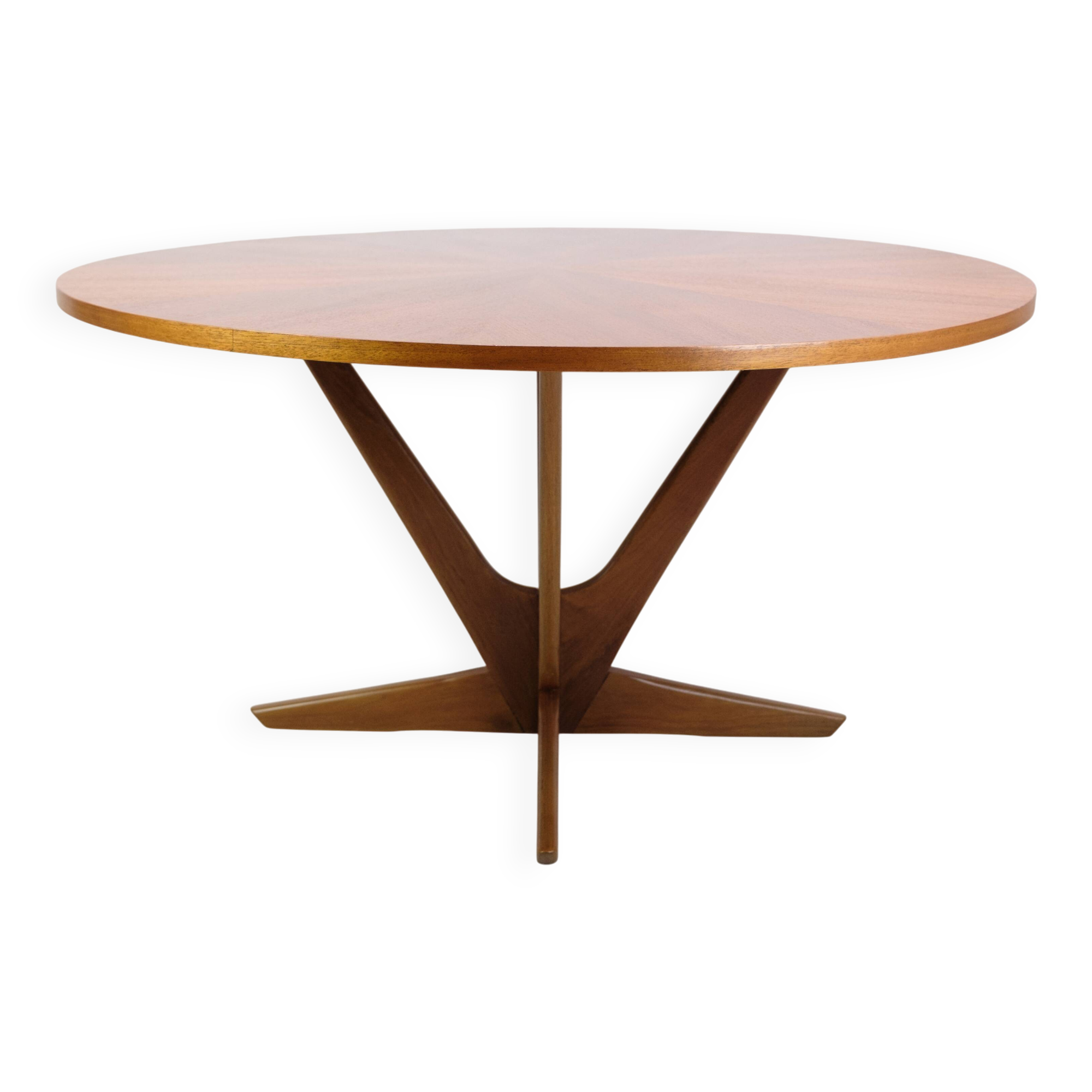 Coffee table – Round – Teak – Holger Georg Jensen – Kubus – 1960s