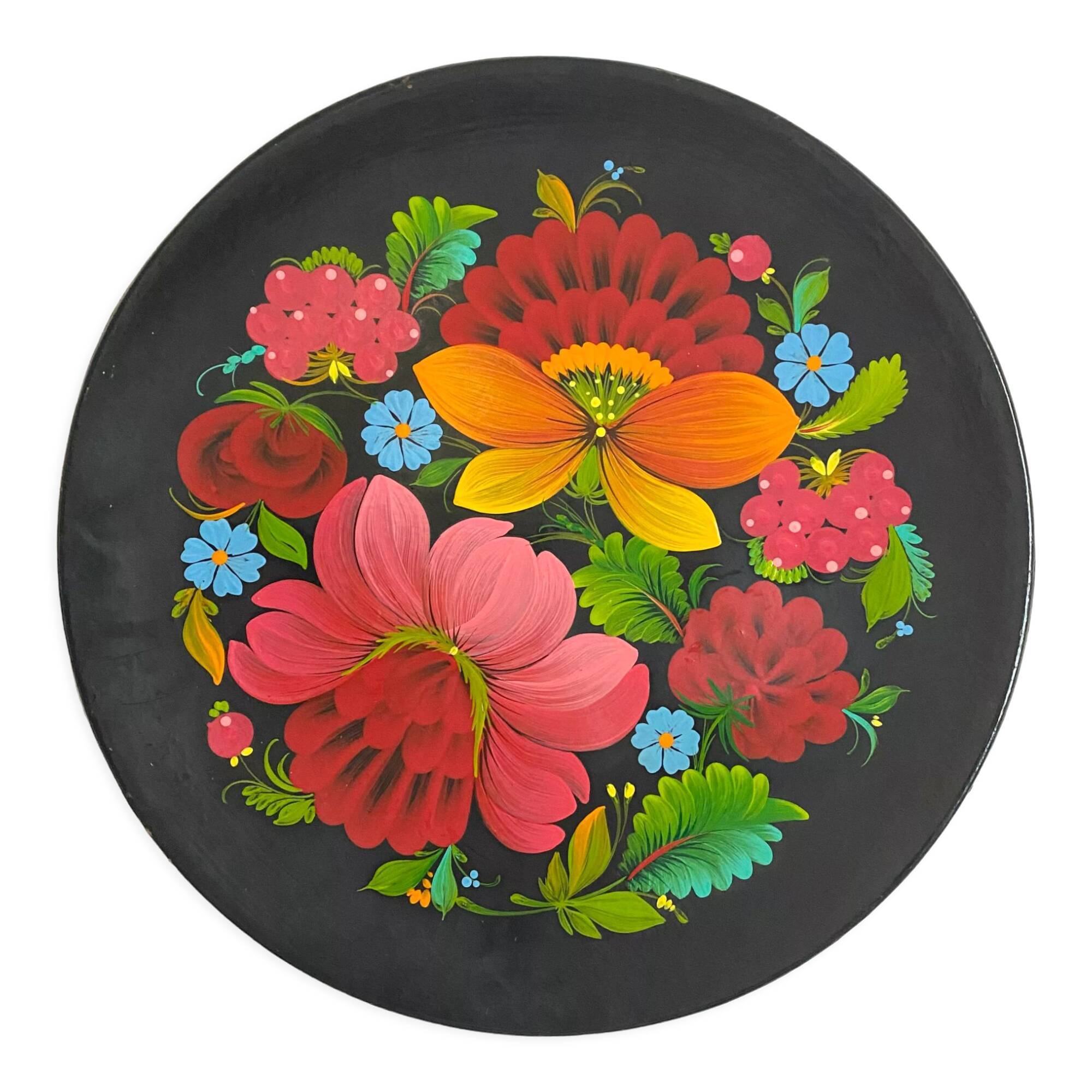 Decorative flower plate
