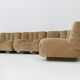 Vintage Italian curved modular sofa by Rossi di Albizzate 1970s