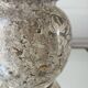 Fossil stone round vase