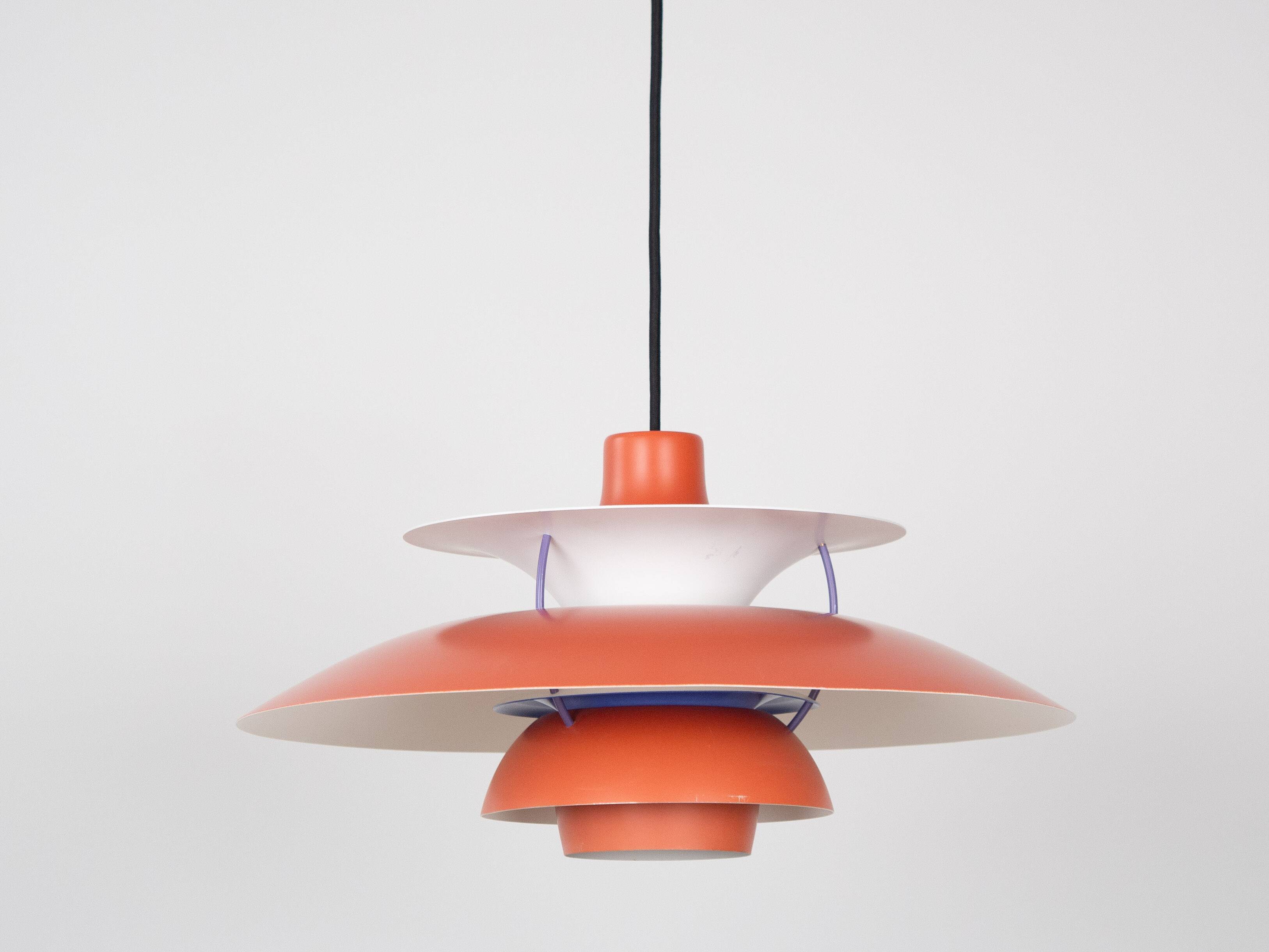 Danish vintage pendant lamp PH 5 by Poul Henningsen, Louis Poulsen, 1958