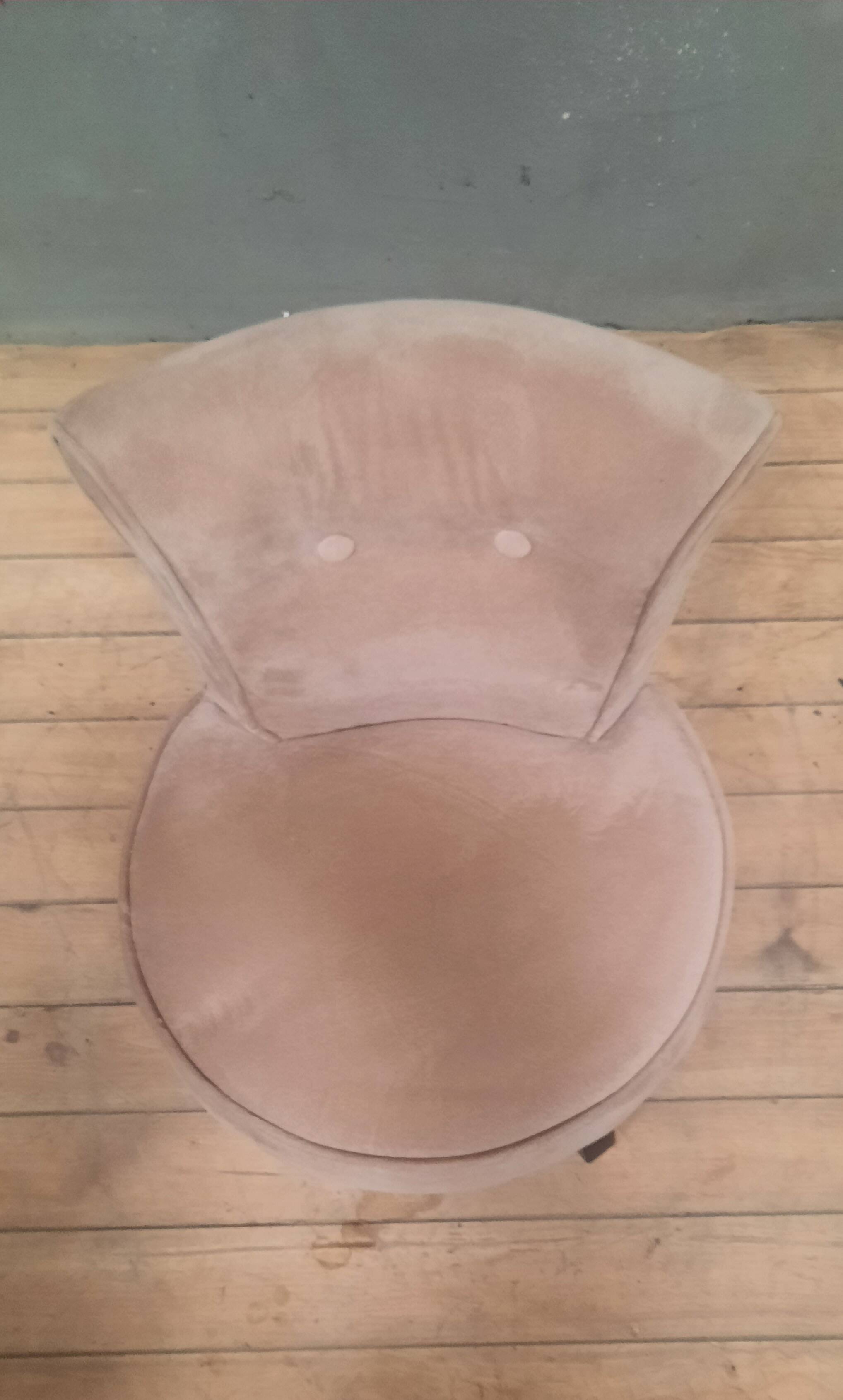 Velvet dressing table chair