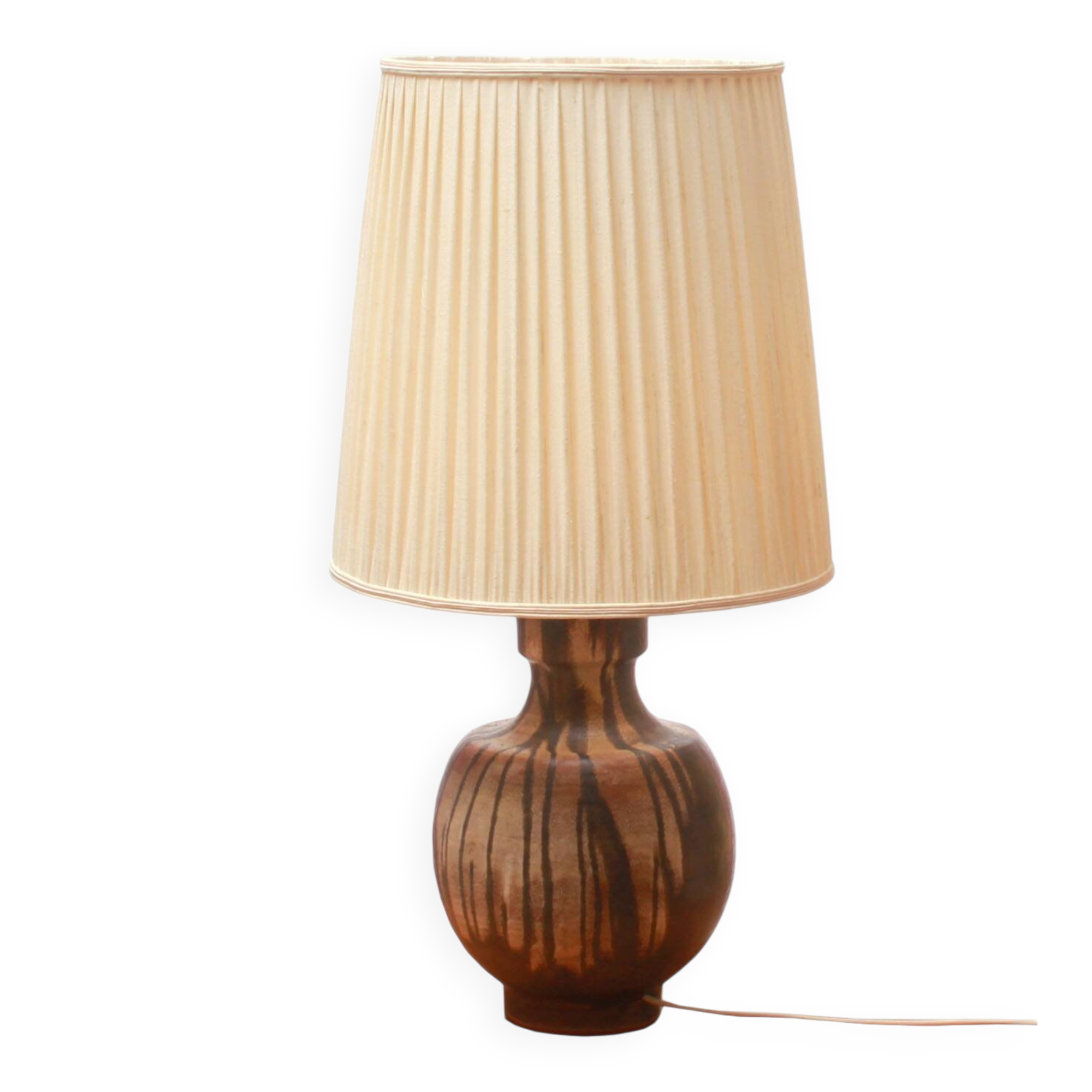 1960s table lamp Majolika